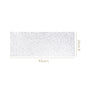 Modern Laser Cut Style Silver Table Runner Silver 92x35cm
