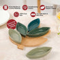 Green Leaf Platter Set Of 6