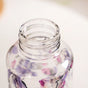 Leakproof Floral Glass Water Bottle With Stainless Steel Lid 1000ml