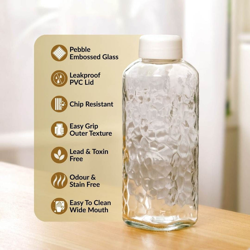 Leakproof Glass Bottle Set Of 2 980ml