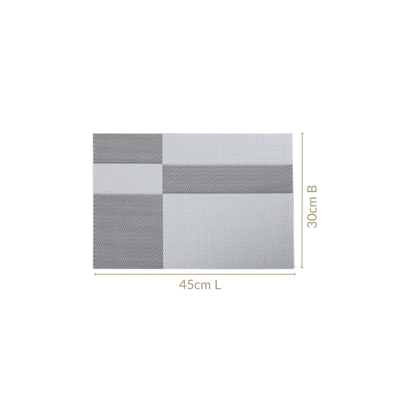 Light Grey Table Mat Set Of 6