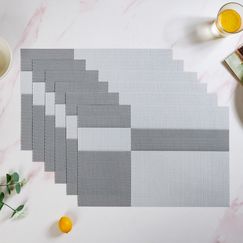 Light Grey Table Mat Set Of 6