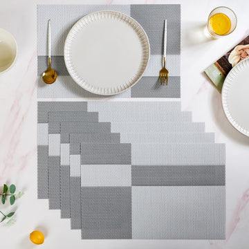 Light Grey Table Mat Set Of 6