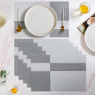 Set Of 6 Light Grey Table Mat