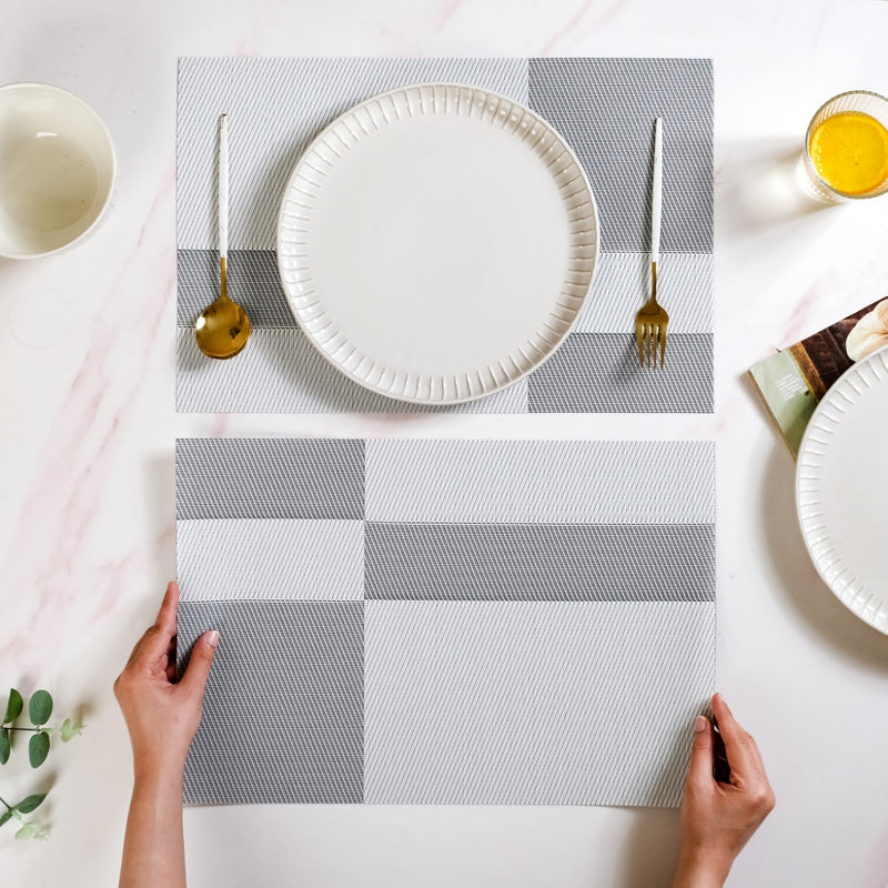 Light Grey Table Mat Set Of 6