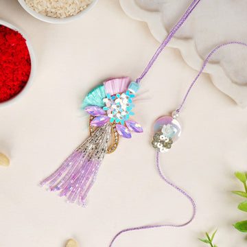 Lilac Bloom Rakhi Lumba Set