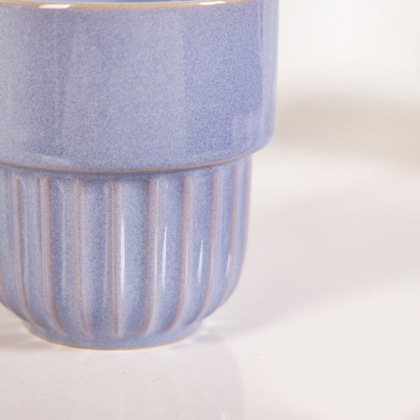 Snugsy Lilac Stackable Ceramic Cup Set Of 4 280ml