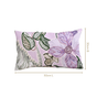 Lilac Bloom Embroidered Cushion Cover 50x30cm