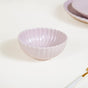 Lilac Scallop Side Bowls Set Of 4 250ml - Serving bowls, ceramic serving bowls, serving bowls set, snack bowls, icecream bowls, ceramic bowls