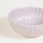 Lilac Scallop Side Bowls Set Of 4 250ml - Serving bowls, ceramic serving bowls, serving bowls set, snack bowls, icecream bowls, ceramic bowls