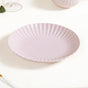 Scallop Lilac Snack Plates Set Of 4 8 Inch - Snack plates, small plates, ceramic snack plates, side plates, snack plates set