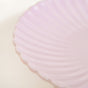 Scallop Lilac Snack Plates Set Of 4 8 Inch - Snack plates, small plates, ceramic snack plates, side plates, snack plates set