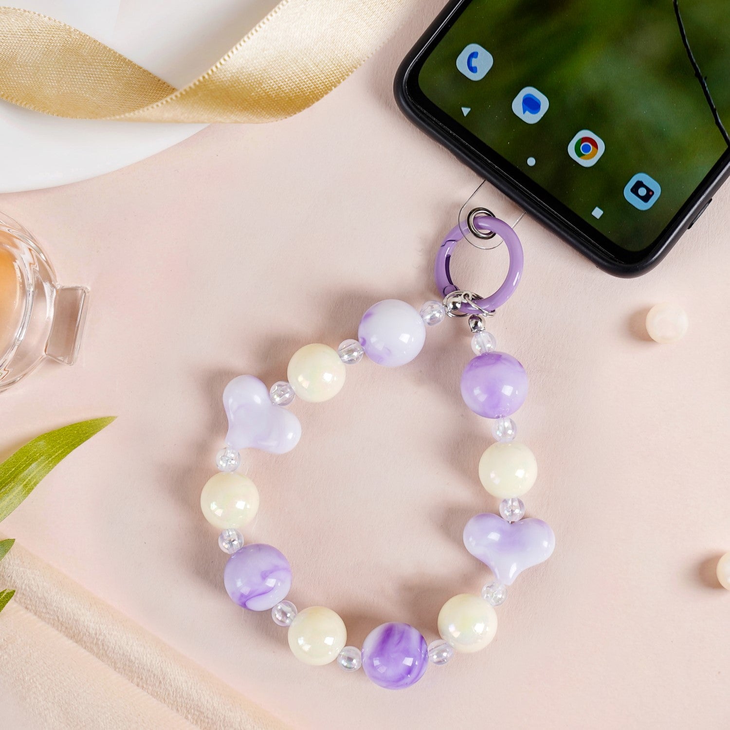 アクセサリー tuchida114 Lilac Love Charm Keychain Online - Premium Keychain | Nestasia