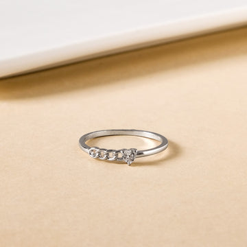 Linked By Love Silver Ring