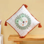 Lion Embroidered Cotton Kids Cushion Cover 42x42cm