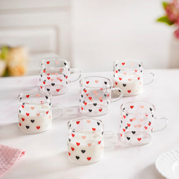 Little Hearts Cup Set Of 6 120ml
