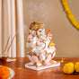 Lord Ganesha On Lotus Idol 17x12cm