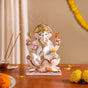 Lord Ganesha On Lotus Idol 17x12cm
