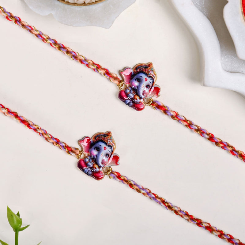 Lord Ganesha Set Of 2 Rakhi