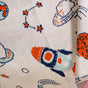 Lost In Space Nursery Knitted Cotton Throw For Toddlers 99x73cm