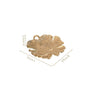 Lotus Leaf Metal Tray In Gold