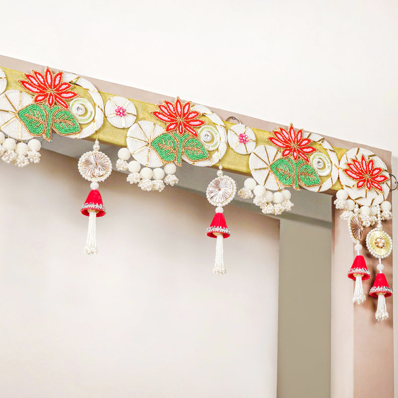 Lotus Pearl Toran For Door