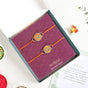 Lotus Rakhi Gift Set Of 4 With Box And Card
