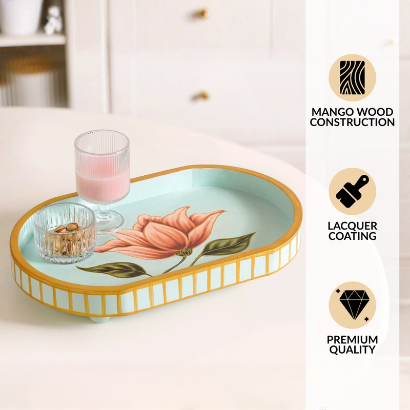 Lotus Royale Hand Painted Capsule Tray