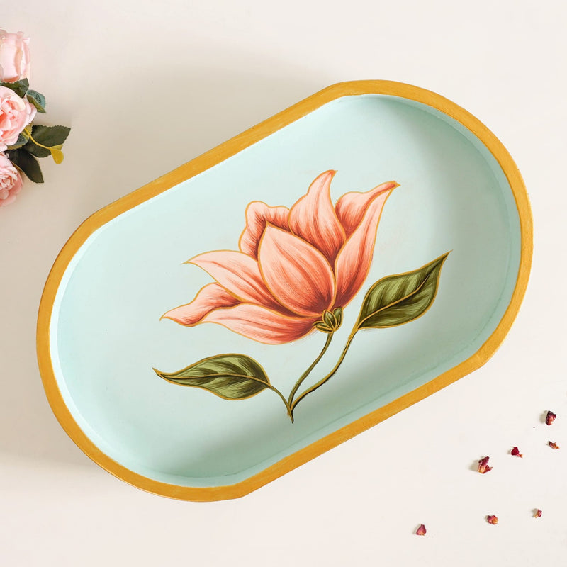 Lotus Royale Hand Painted Capsule Tray