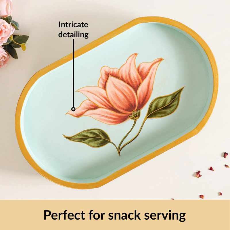 Lotus Royale Hand Painted Capsule Tray