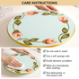 Lotus Royale Hand Painted Lazy Susan 15inch