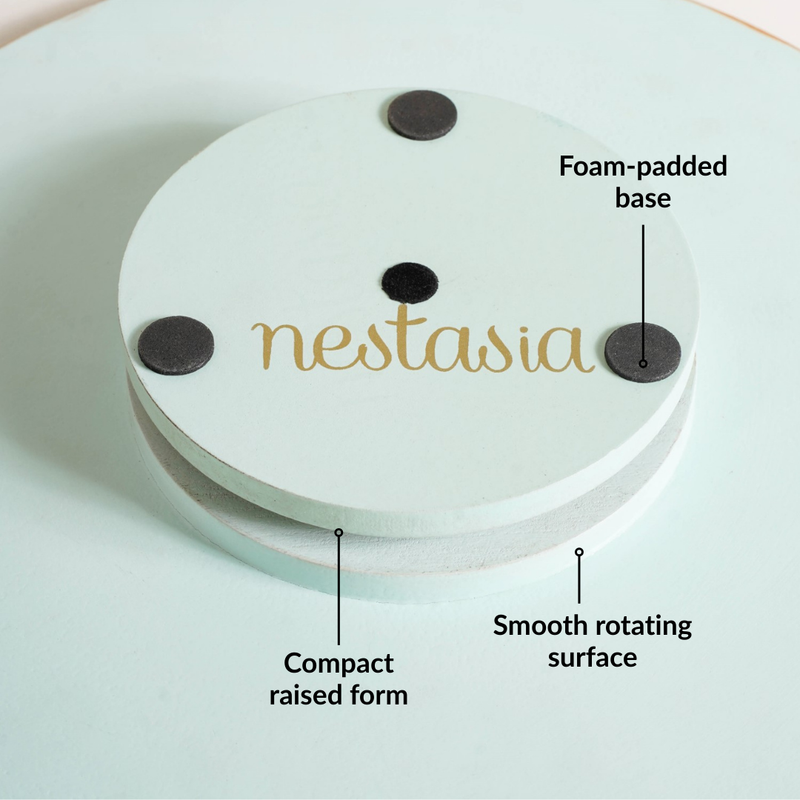 Lotus Royale Hand Painted Lazy Susan 15inch