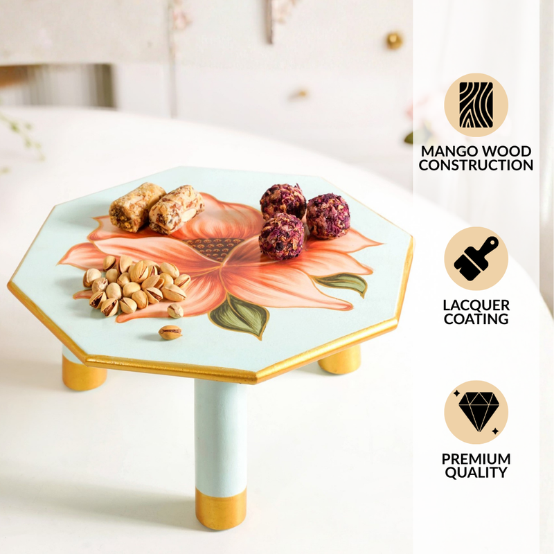 Lotus Royale Mango Wood Octagon Riser