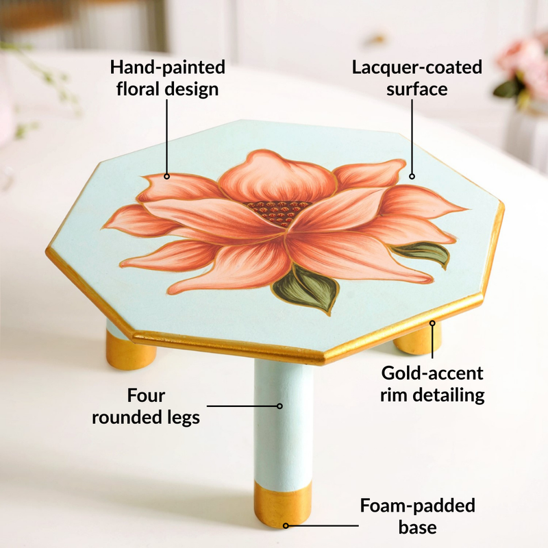 Lotus Royale Mango Wood Octagon Riser