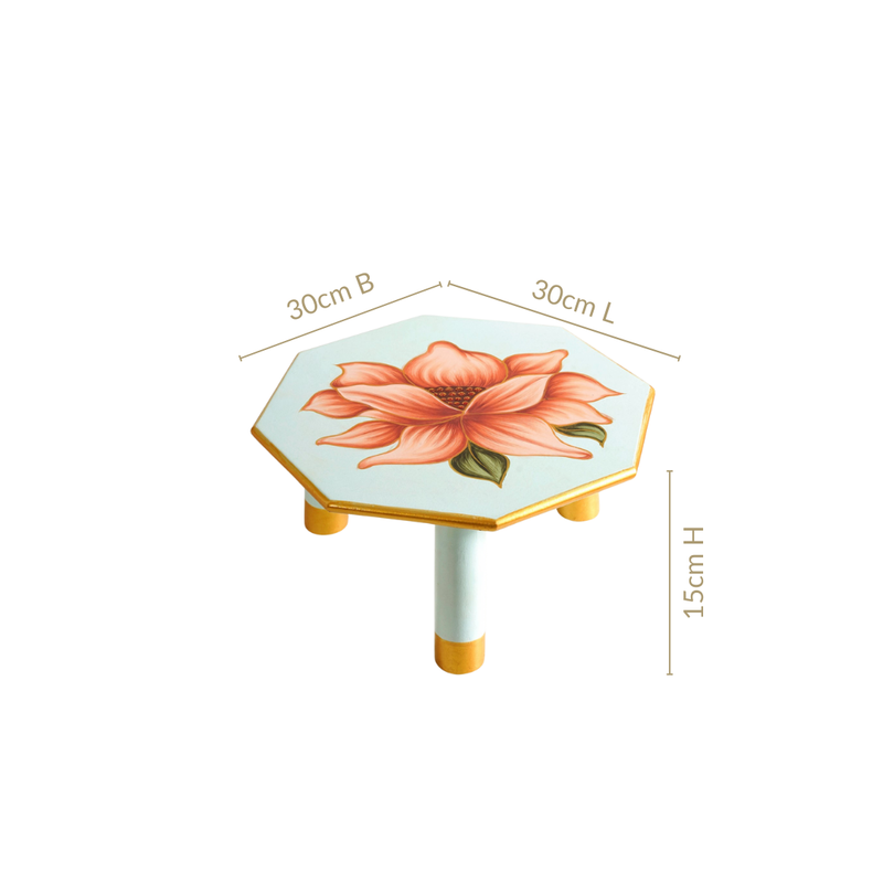 Lotus Royale Mango Wood Octagon Riser