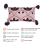 Contemporary Tufted Lotus Cushion Cover 18x11 Inch