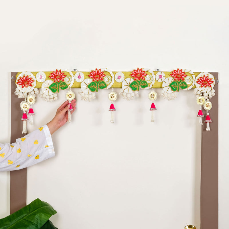 Lotus Pearl Toran For Door