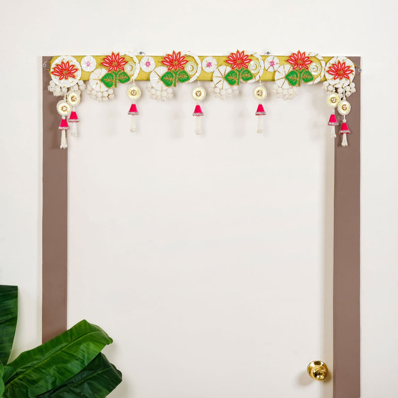 Lotus Pearl Toran For Door