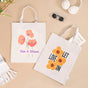 Love And Bloom Sustainable Canvas Tote Bag Set Of 2