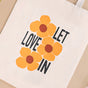 Love And Bloom Sustainable Canvas Tote Bag Set Of 2