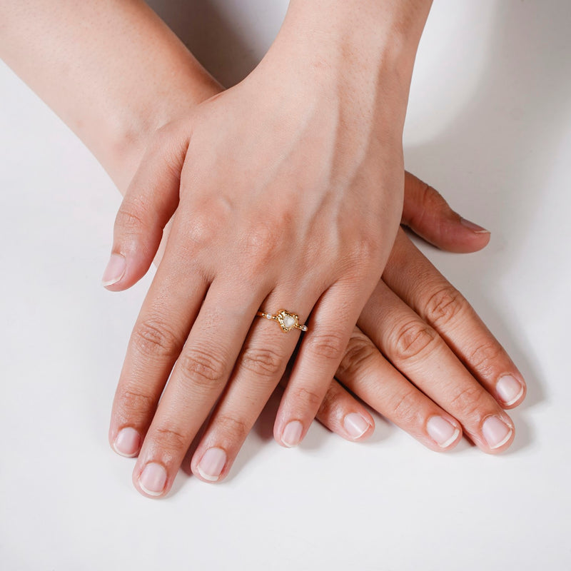 Love And Light Gold Ring