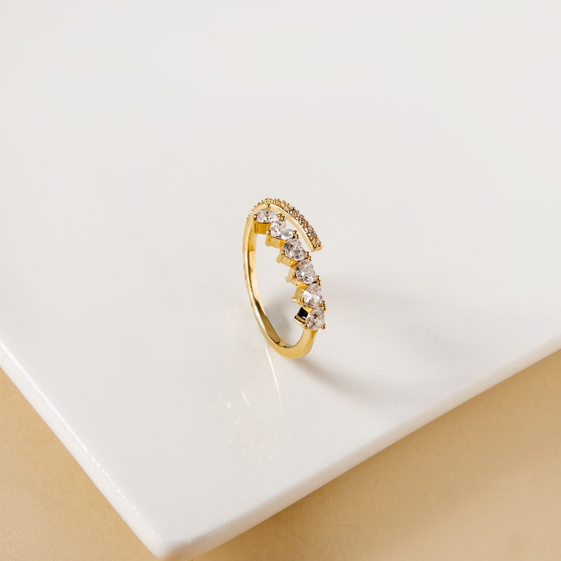 Lovestruck Bypass Gold Ring