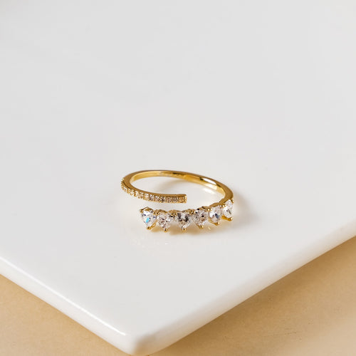 Lovestruck Bypass Gold Ring