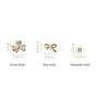 Lucky Charms Stud Earrings Set Of 3