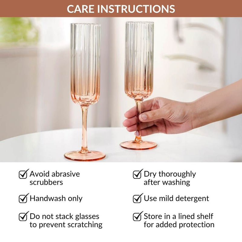 Lumos Champagne Glass Set Of 2 210ml