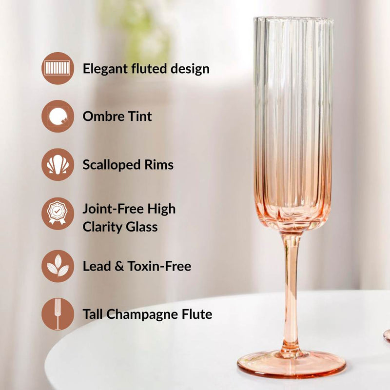 Lumos Champagne Glass Set Of 2 210ml
