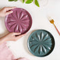 Luna Green And Purple Salad Plate Set Of 2 19cm