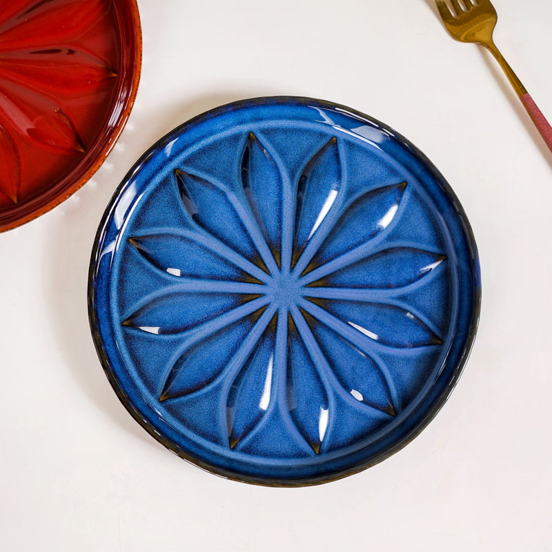 Luna Red And Blue Salad Plate Set Of 2 19cm