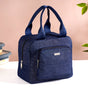 Thermal Insulated Denim Lunch Bag Dark Blue