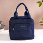 Thermal Insulated Denim Lunch Bag Dark Blue